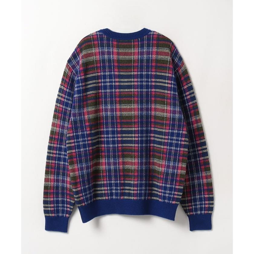 【オールドイングランド　オム　】チェック柄Vネックセーター 