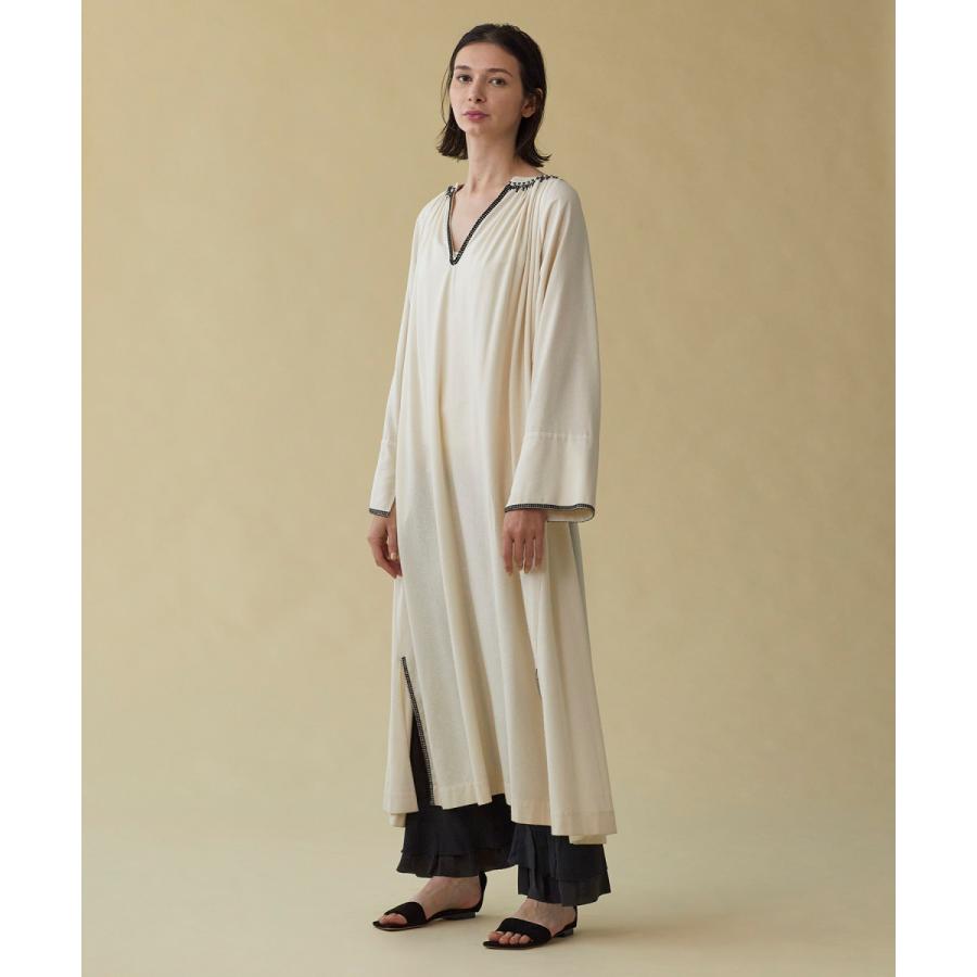 HOUSE OF LOTUS 【ハウス オブ ロータス】シルクネップ刺繍ワンピース