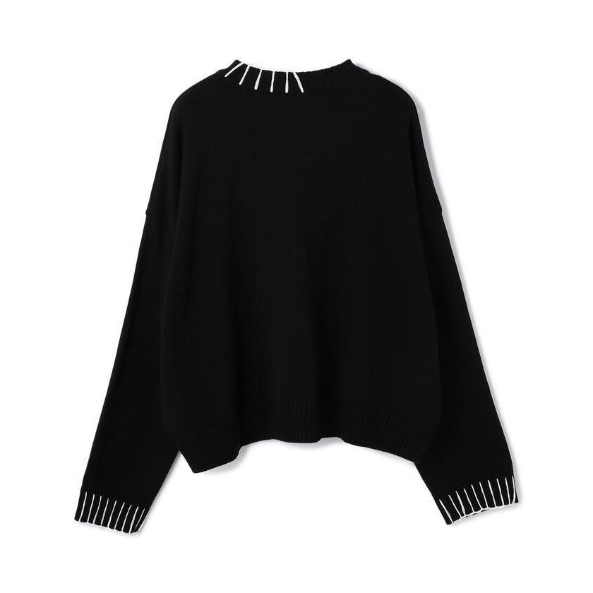 OY/オーワイ/Stitch V−Neck CropKnit/クロップドステッチニット