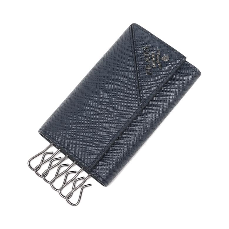 プラダ キーケース サフィアーノ ネイビー メンズ PRADA 2PG222 QME