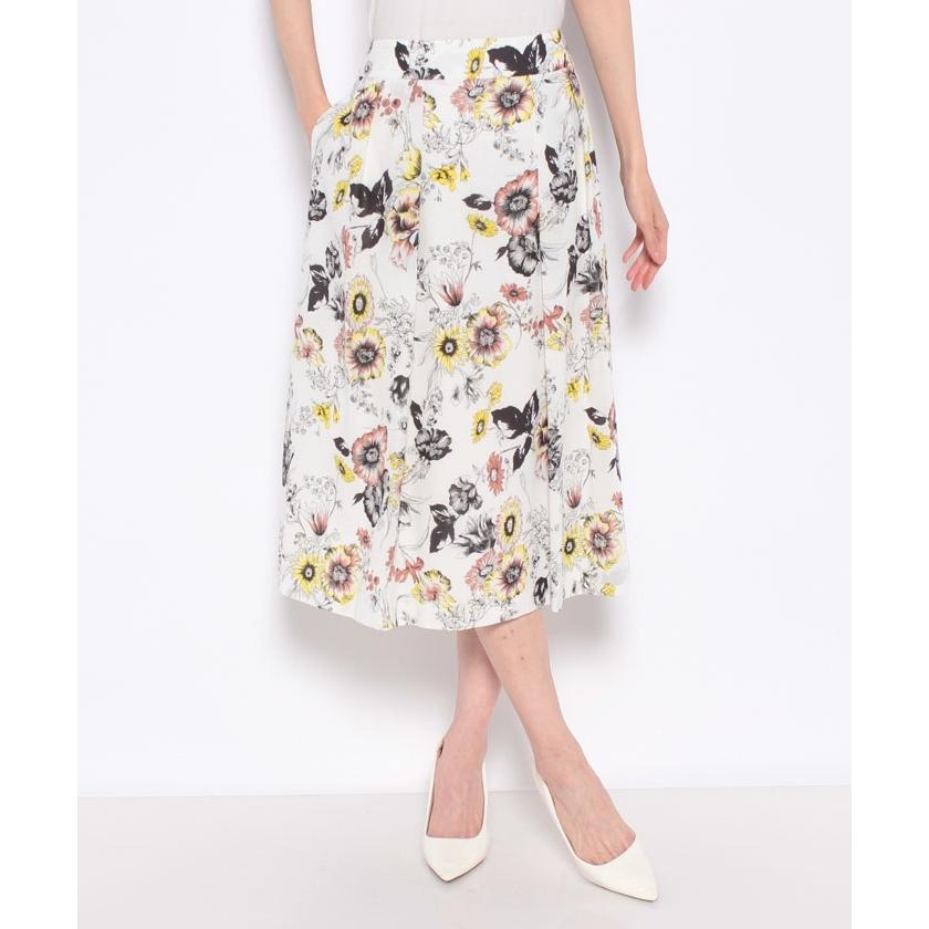 【オールド　イングランド】【セットアップ対応商品】レトロフラワープリントスカート