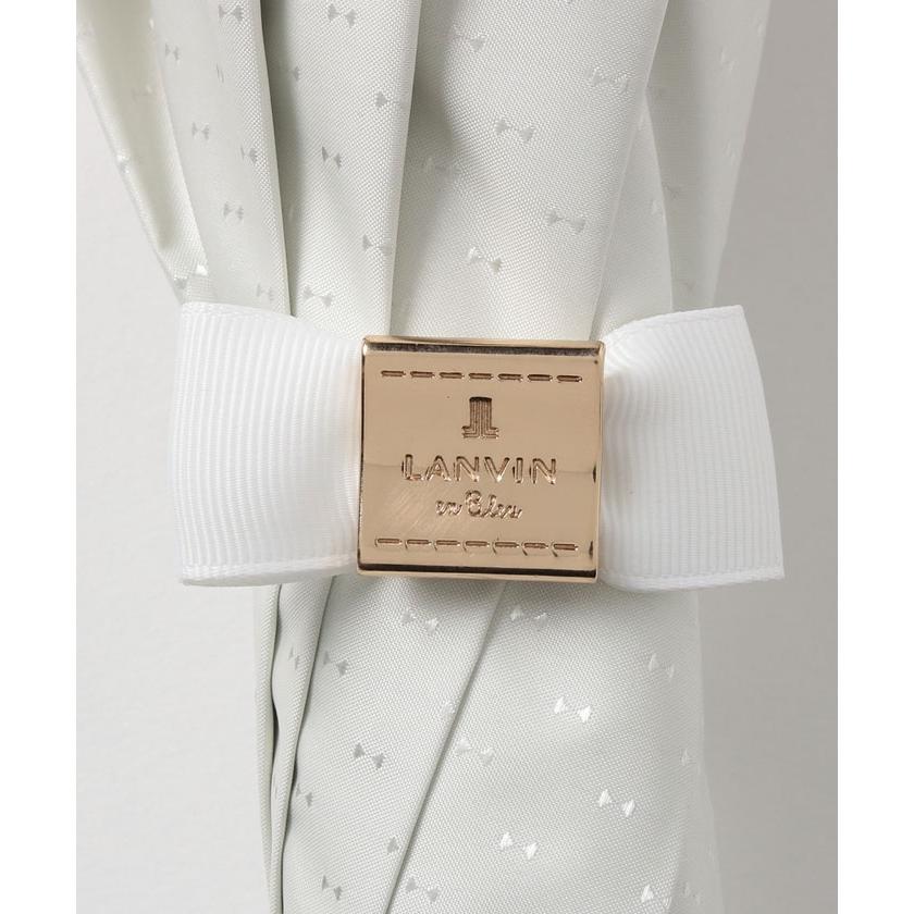 ランバンオンブルー オフホワイト ドビーフリル 楽折り 新品 タグ付き ランバン オン ブルー LANVIN en Bleu LANVIN en Bleu ランバン