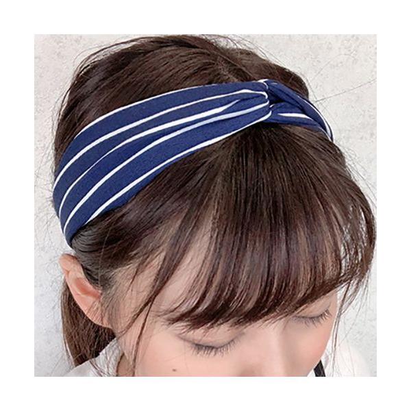 サン宝石 白 紺 ボーダー柄クロスデザインヘアバンド Magaseek ヤフー店 通販 Yahoo ショッピング