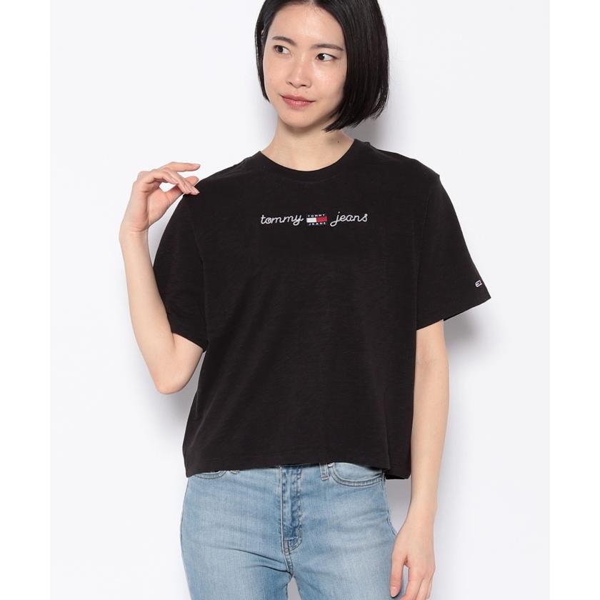 楽天市場】 トミージーンズ バッジロゴリブTシャツ Sサイズ