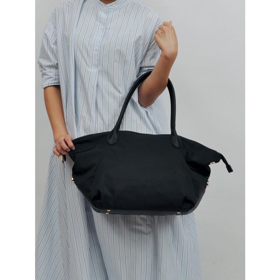 【カシュカシュ】カシュカシュ cachecache / 耳折れナイロンボストンバッグ|magaseekp|03