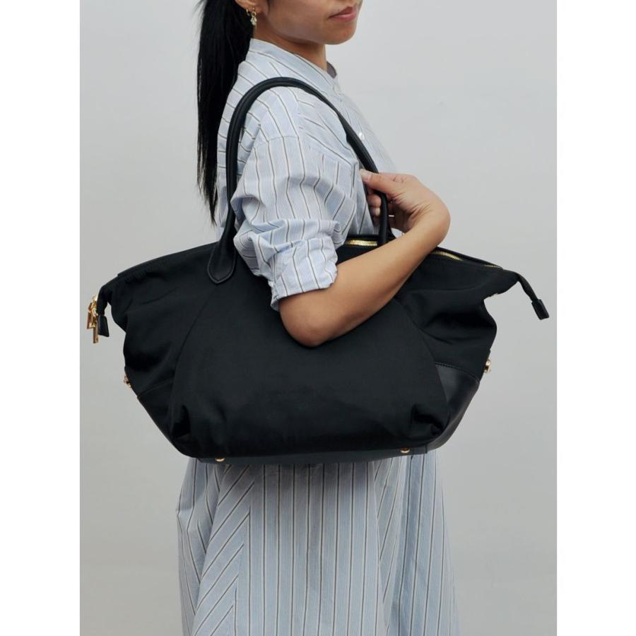 【カシュカシュ】カシュカシュ cachecache / 耳折れナイロンボストンバッグ|magaseekp|04