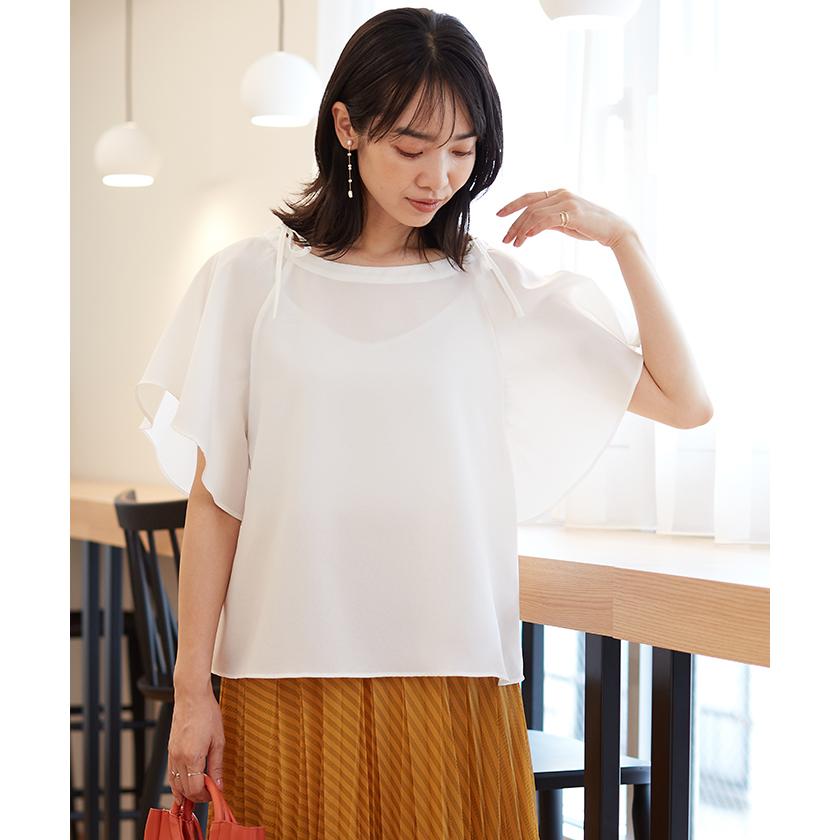 ナノ ユニバース Lb 04 ショルダーリボンフレアスリーブブラウス Magaseek Paypayモール店 通販 Paypayモール