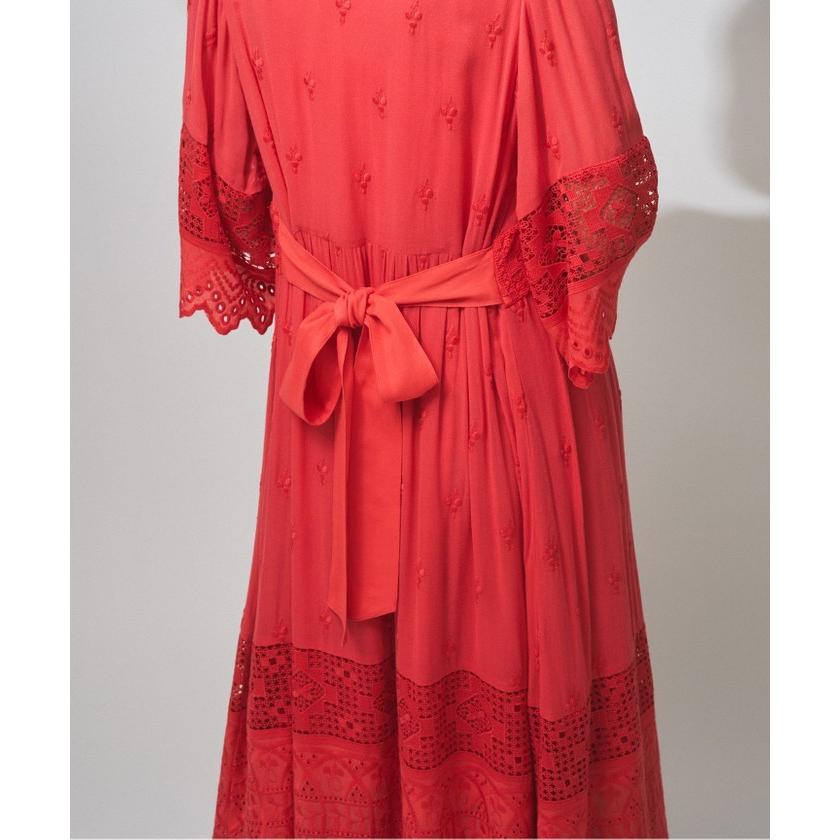 【グレースコンチネンタル】レース刺繍ワンピース 