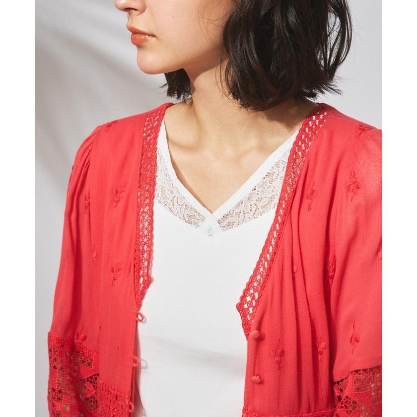 【グレースコンチネンタル】レース刺繍ワンピース 