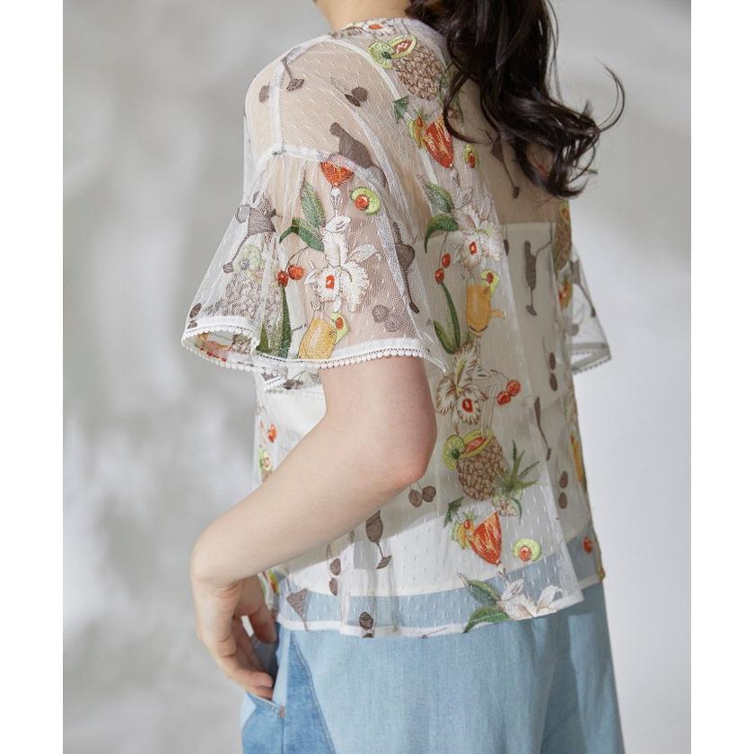 種類豊富な品揃え グレースコンチネンタル トロピカル刺繍トップ Tシャツ カットソー レディースファッション ファッション 21 265 Www Jesuitnola Org