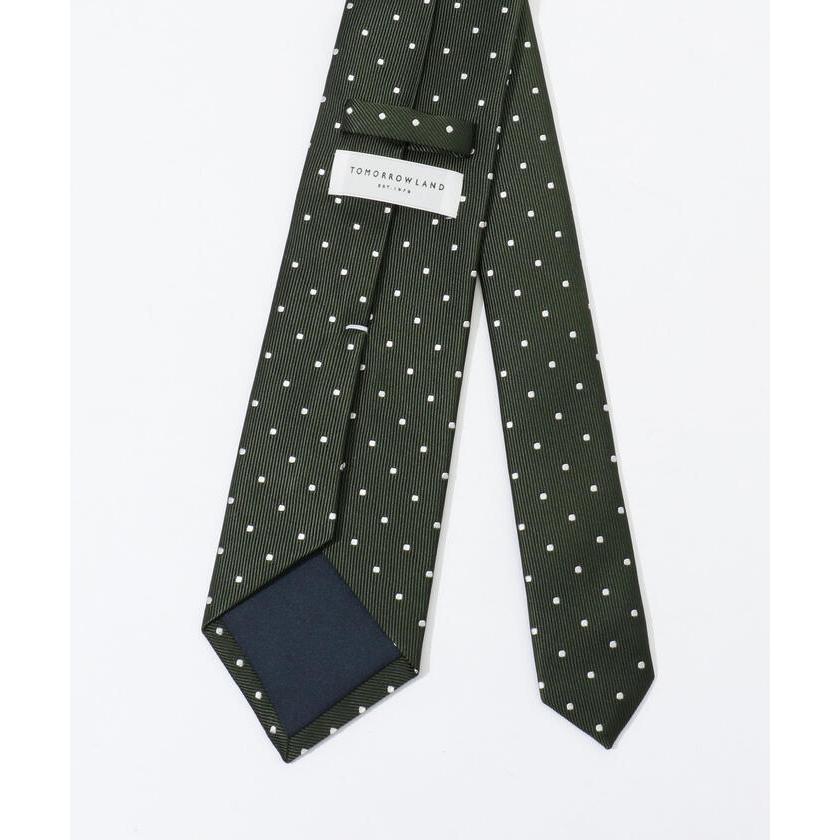 [新品未使用] TOMORROWLAND シルク セッテピエゲ ドットタイ TOMORROWLAND シルク セッテピエゲ ドットタイ