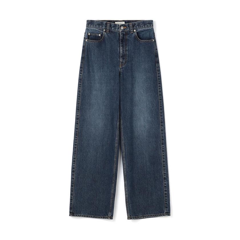 マカフィー デニム ワイドストレートパンツ 32 ライトブルー MACPHEE マカフィー デニム ワイドストレートパンツ ライトブルー 32