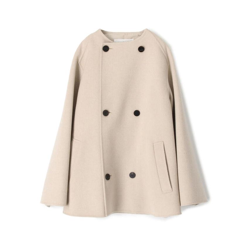 海外品 【GALERIE VIE】ウールダブルフェイス ショートノーカラートレンチコート 【CEG9769115235】(34848円)