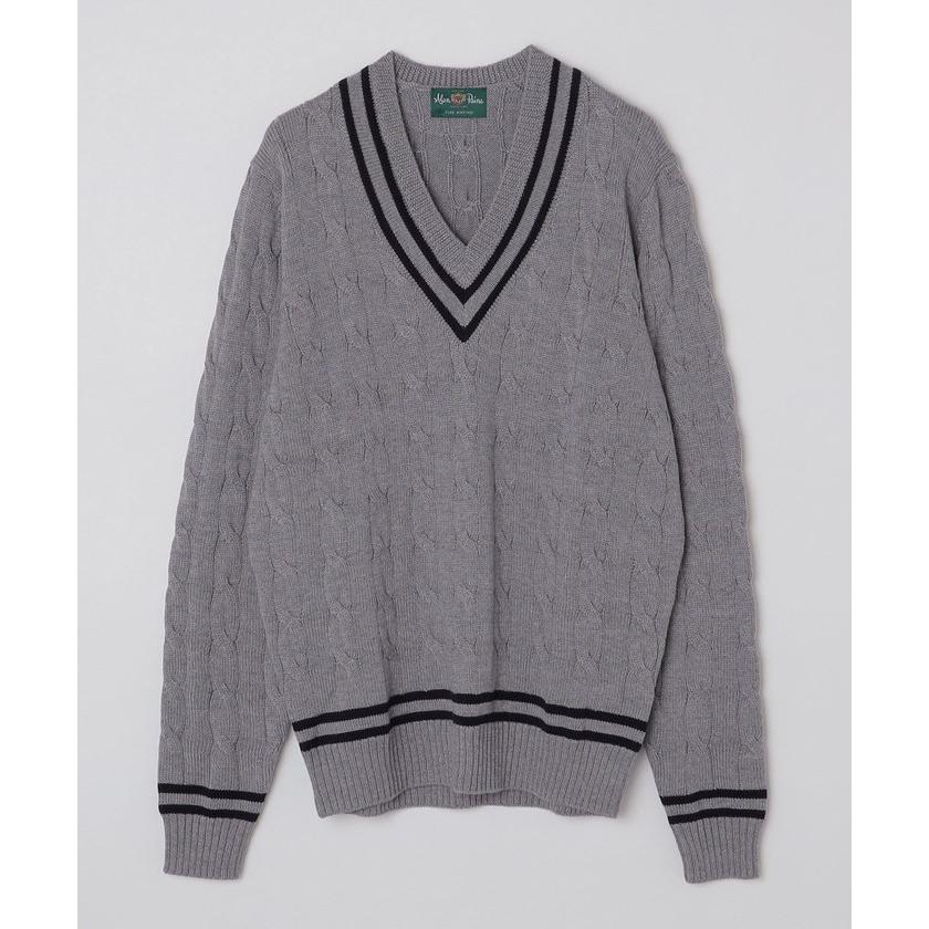 【シップス　メン】ALAN PAINE: メリノ クリケット  Vネックニット | SHIPS | 01