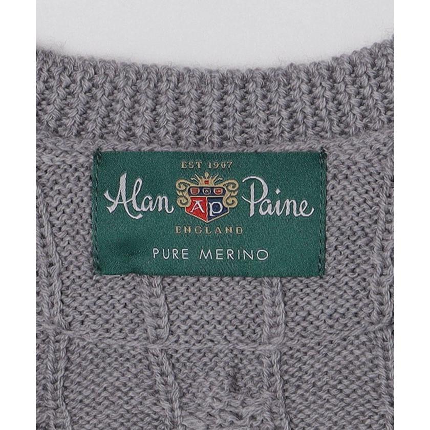 SHIPS 【シップス メン】ALAN PAINE: メリノ クリケット Vネック SHIPS 【シップス メン】ALAN PAINE: メリノ クリケット Vネック