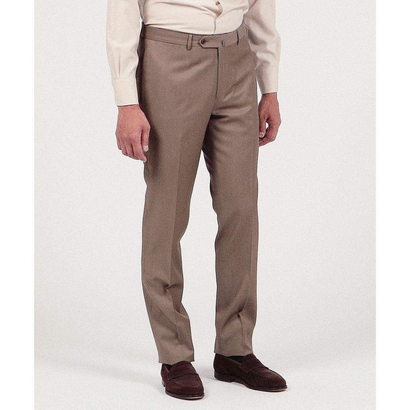 ウールツイル スリムスラックス Drago Swing 手作りの透明緑のきれいな