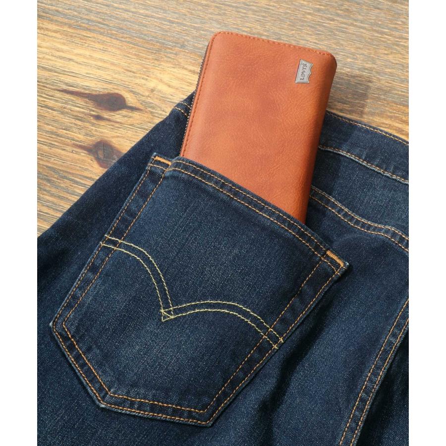 【マルカワ】【Levi's】リーバイス メタル エコレザー ロングウォレット/メンズ 長財布 長サイフ さいふ サイフ 合成皮革 ラウンドファスナー｜magaseekp｜07