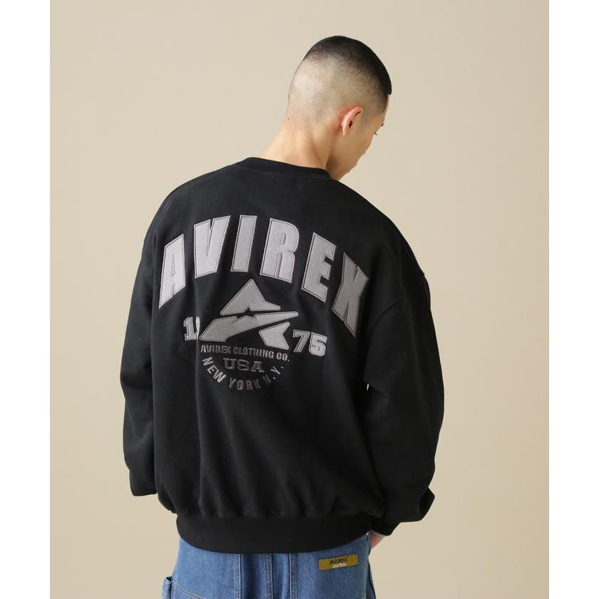 アヴィレックス】SAME TONE CREW NECK SWEAT/セイム トーン クルー