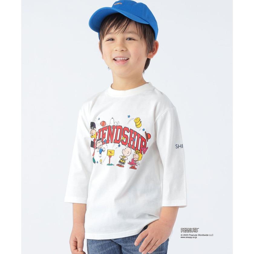 【シップスキッズ】SHIPS KIDS:100〜130cm / スヌーピー 7分袖 プリント TEE｜magaseekp｜02