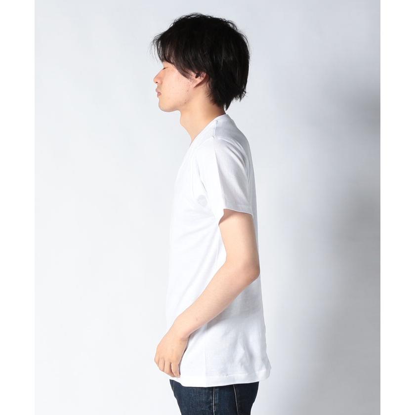 【ジーンズメイト】【HANES】赤ラベル 綿100% VネックTシャツ 3Pパック 3枚組 肌着にも シャツインが決まるVネック｜magaseekp｜03