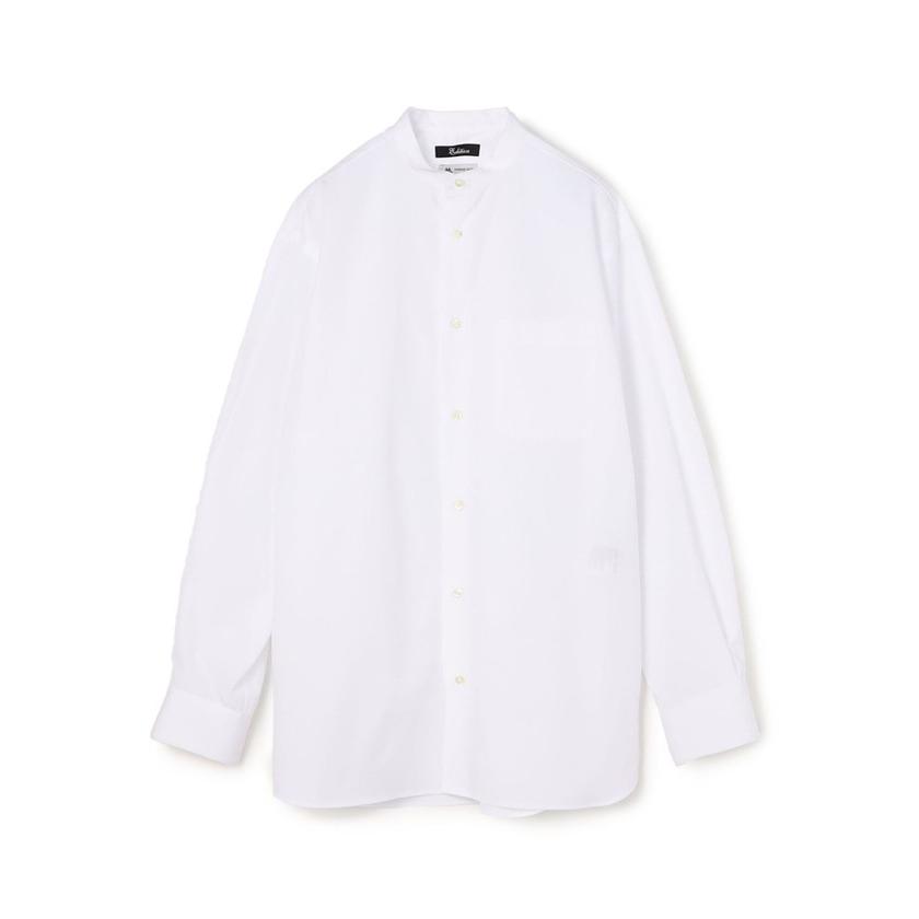 EDITION】コットン バンドカラーオーバーシャツ :505264810:MAGASEEK