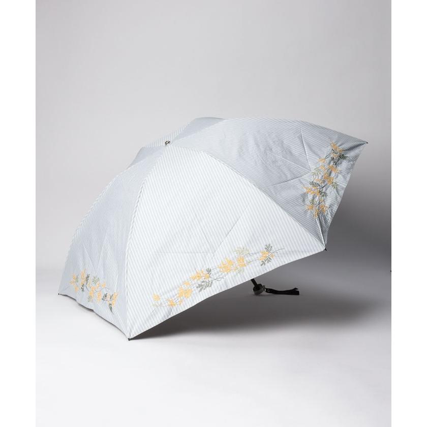 【ジル スチュアート】ジル スチュアート 晴雨兼用折り畳みミニ傘（ボタニカル柄刺繍）