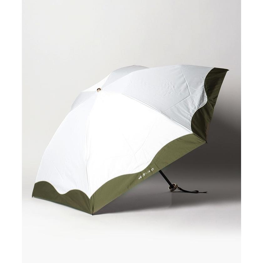 かわいい～！」 JILL STUART ジル バイカラー柄 スチュアート 晴雨兼用折傘（折り畳みミニ傘）日傘 財布、帽子、ファッション小物 