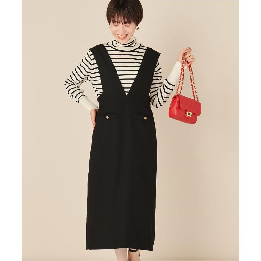 ノーリーズ】ウォッシャブルツイードライクジャンパースカート  