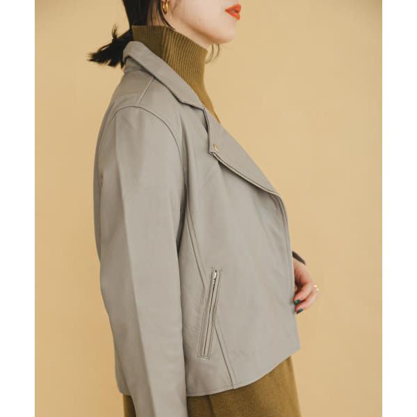 URBAN RESEARCH ダブルジップ ラムレザー ライダース ジャケット ITEMS URBANRESEARCH 【アイテムズ アーバンリサーチ