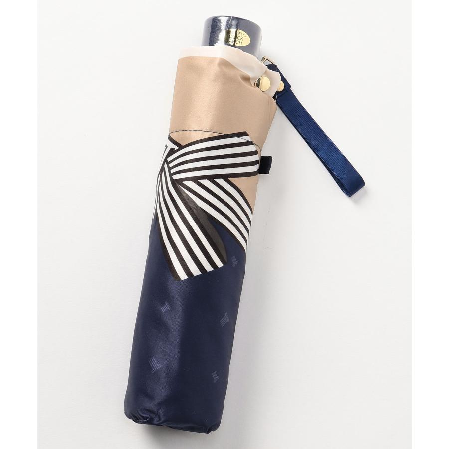 新品ランバンオンブルー　楽折り　折りたたみ傘　リボン定価14300 MOONBAT｜LANVIN en Bleu(ランバン オン ブルー)ビジューリボン
