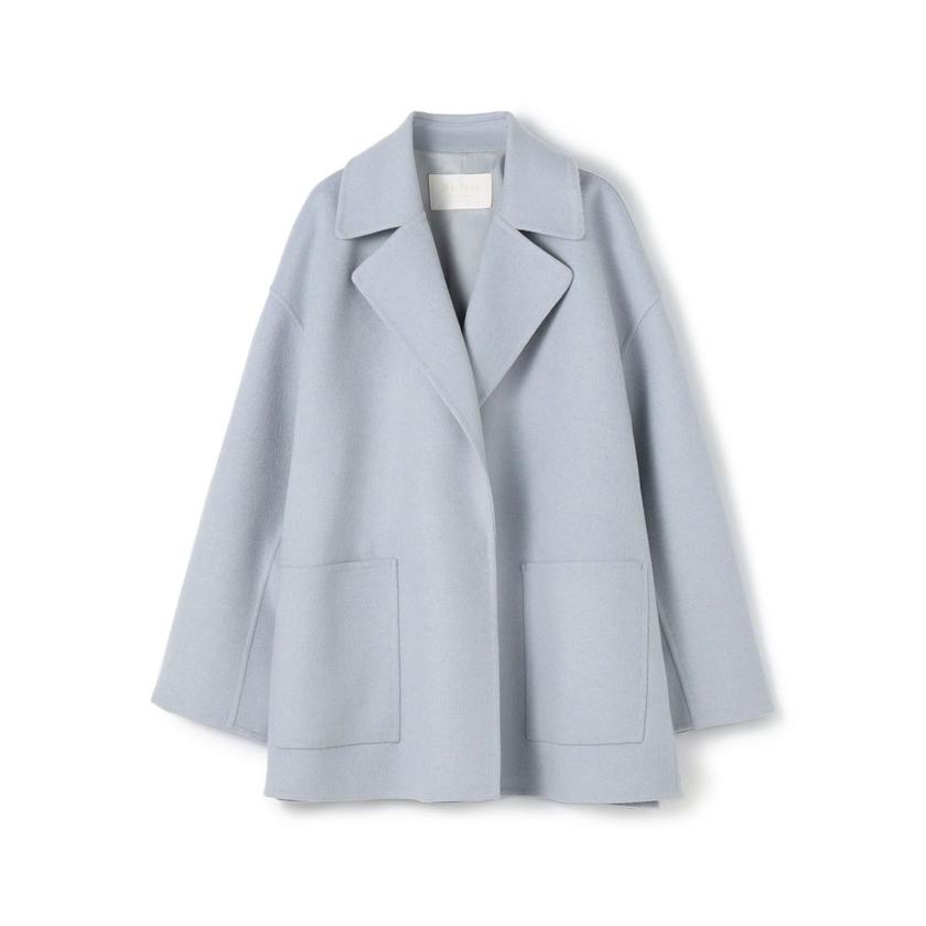 美品【Ballsey】プレミアムウールリバー オープンカラー ショートコート TOMORROWLAND｜プレミアムウールリバー オープンカラーショート