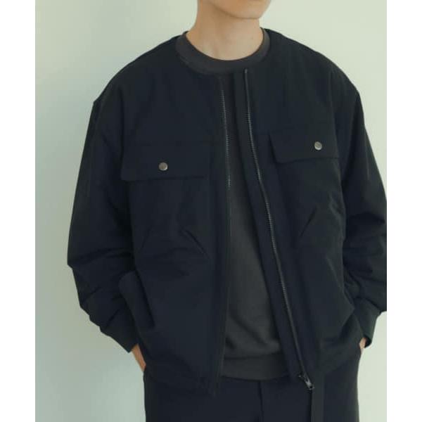【アイテムズアーバンリサーチ（メンズ）】撥水×ストレッチナイロンノーカラージャケット | ITEMS URBANRESEARCH | 03