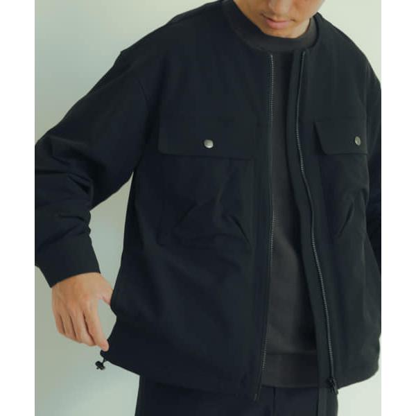 【アイテムズアーバンリサーチ（メンズ）】撥水×ストレッチナイロンノーカラージャケット | ITEMS URBANRESEARCH | 04