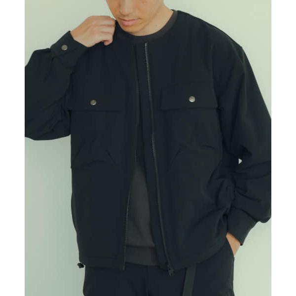 【アイテムズアーバンリサーチ（メンズ）】撥水×ストレッチナイロンノーカラージャケット | ITEMS URBANRESEARCH | 06