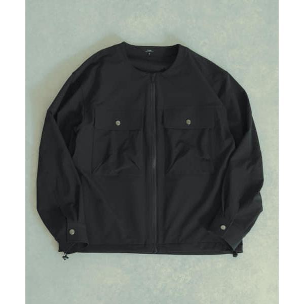 【アイテムズアーバンリサーチ（メンズ）】撥水×ストレッチナイロンノーカラージャケット | ITEMS URBANRESEARCH | 09