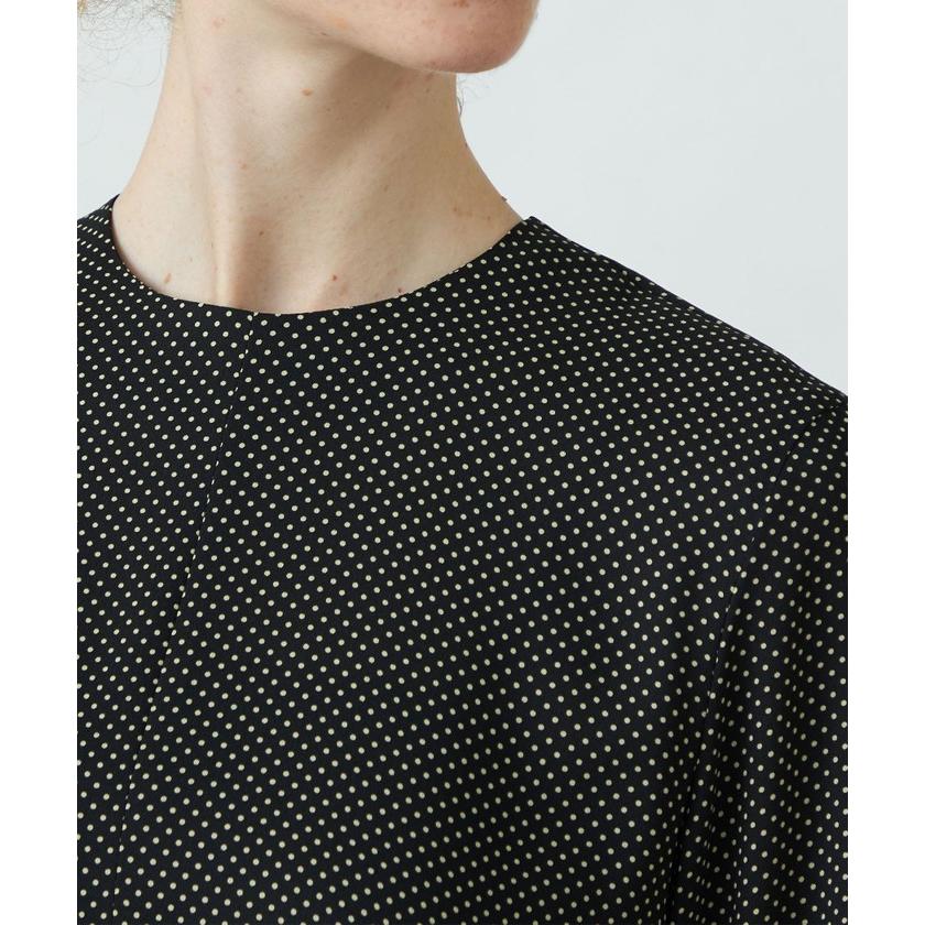 Ballseyボールジーミニドットプリント フレアギャザーワンピース 36