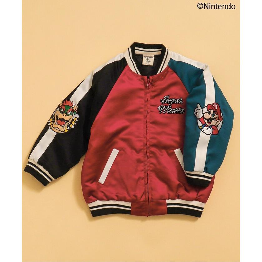 新品タグ付き　breeze マリオコラボ　クッパスカジャン　120〜130サイズ 新品タグ付き breeze マリオコラボ クッパスカジャン 120〜130