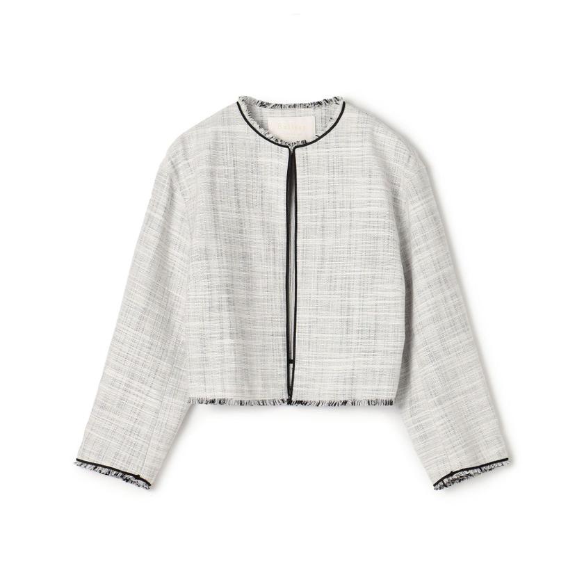 【新品未使用】BALLSEY ロングスラブツイード クルーネックジャケット Ballsey ジャケット ノーカラージャケット ロングスラブツイード