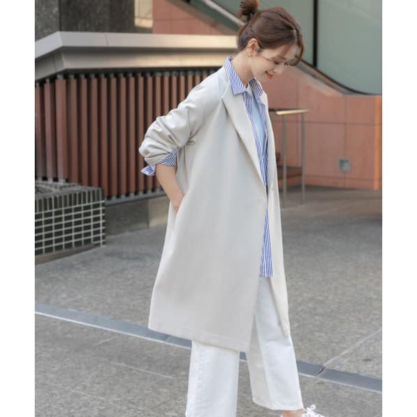 美品 アーバンリサーチ DOORS ロング ガウン リバーコート ダブルクロス URBAN RESEARCH DOORS 【アーバンリサーチドアーズ】ダブル