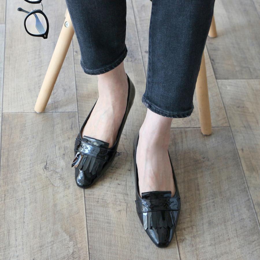 Fin（フィン） 【フィン】エナメルキルトローファー【低反発スポンジ