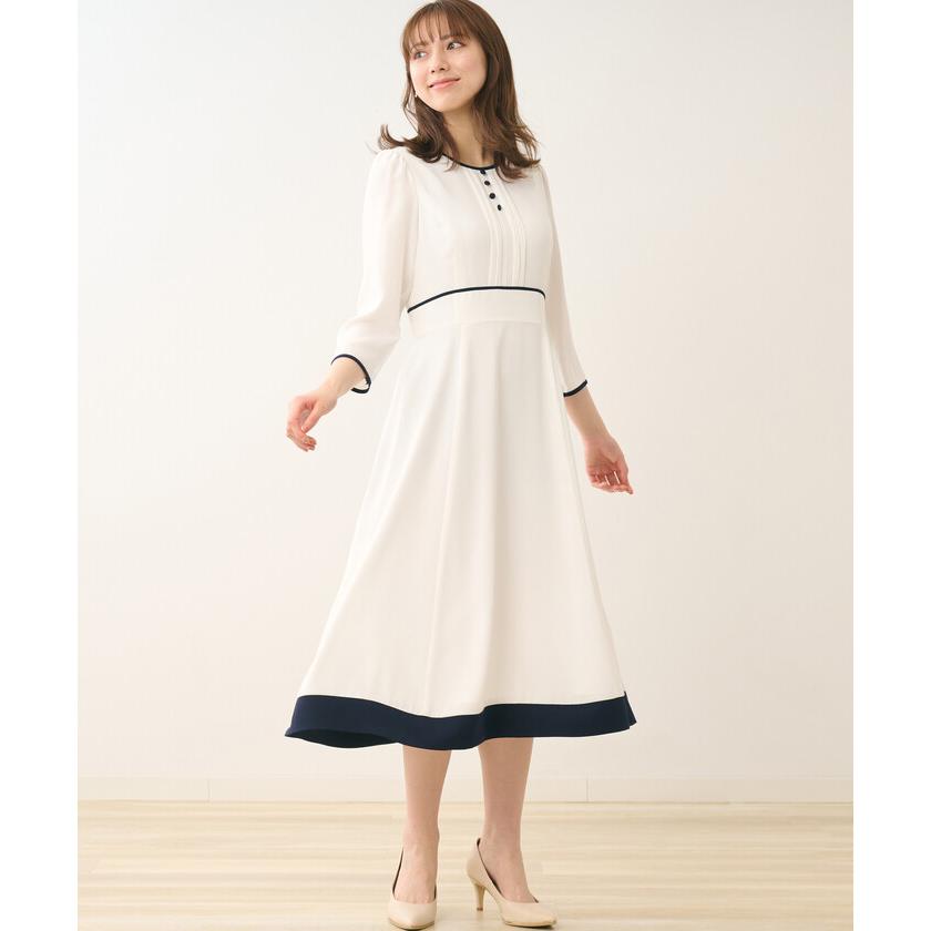 LAISSE PASSE 【レッセ・パッセ】フロントボタンバイカラー LAISSE PASSE 【レッセ・パッセ】フロントボタンバイカラー