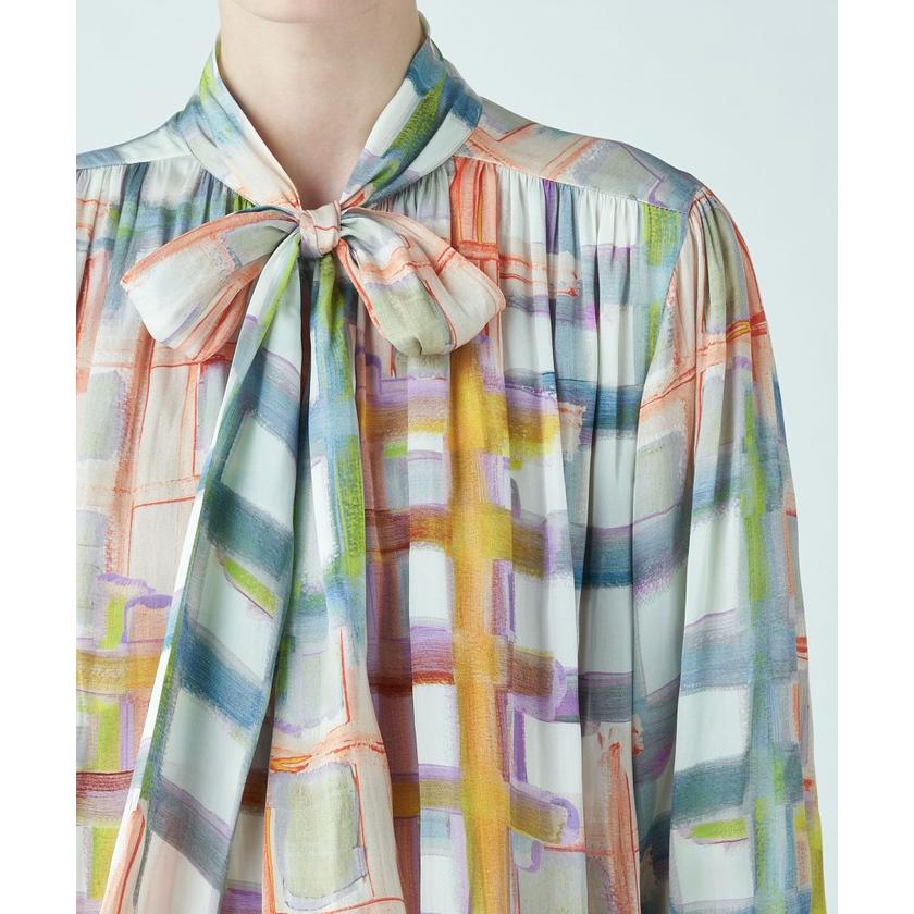 Ballsey 【Ballsey】スタックチェックプリント ワイドボウタイ Ballsey 【Ballsey】スタックチェックプリント ワイドボウタイ