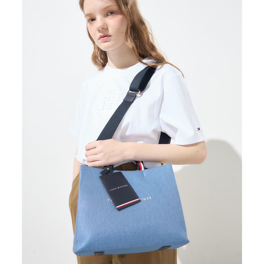 トミーヒルフィガー】ミディアムデニムショッパートートバッグ  