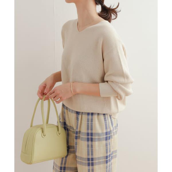 未使用　アーバンリサーチドアーズ　コットン畦編みVネックニット URBAN RESEARCH DOORS（アーバンリサーチドアーズ）の「コットン