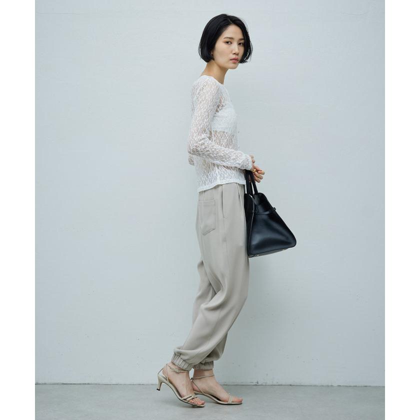 最終価格 新品 ガリャルダガランテ ソフトレースクルーカーデ 黒 La nature linge】ソフトレースクルーカーデ | GALLARDAGALANTE