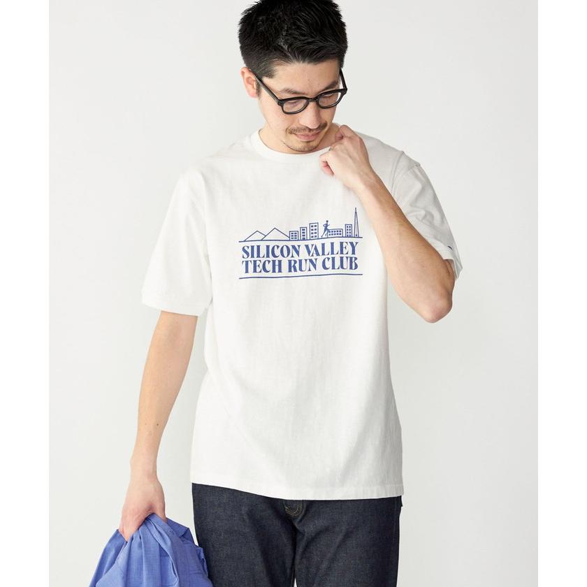 【シップス　メン】【SHIPS別注】Champion: ウォッシュ プリント リンガーネック 半袖 Tシャツ｜magaseekp｜02