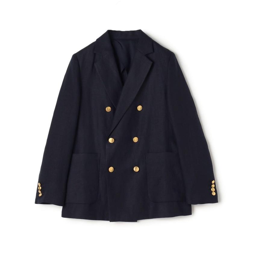 MACPHEEリネンレーヨンツイル ダブルブレストブレザー MACPHEE 【MACPHEE】リネンレーヨンツイル ダブルブレスト