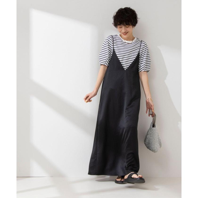 ノーリーズ】ウォッシャブルサテンキャミワンピース : 506006223  