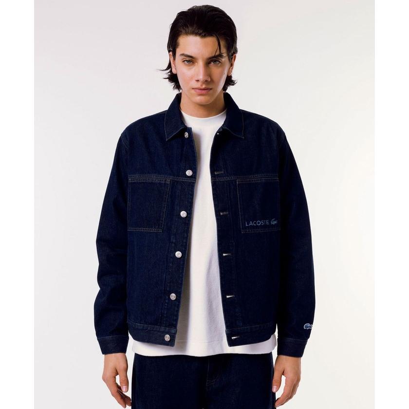 LACOSTE ライトブルーデニムジャケット お値下げします LACOSTE 【ラコステ メンズ】ラコステ ボックスデニムジャケット