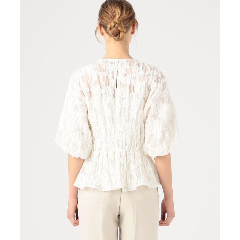 LOUIS VUITTON◇18AW/長袖ブラウス/34/ポリエステル/WHT// Louis